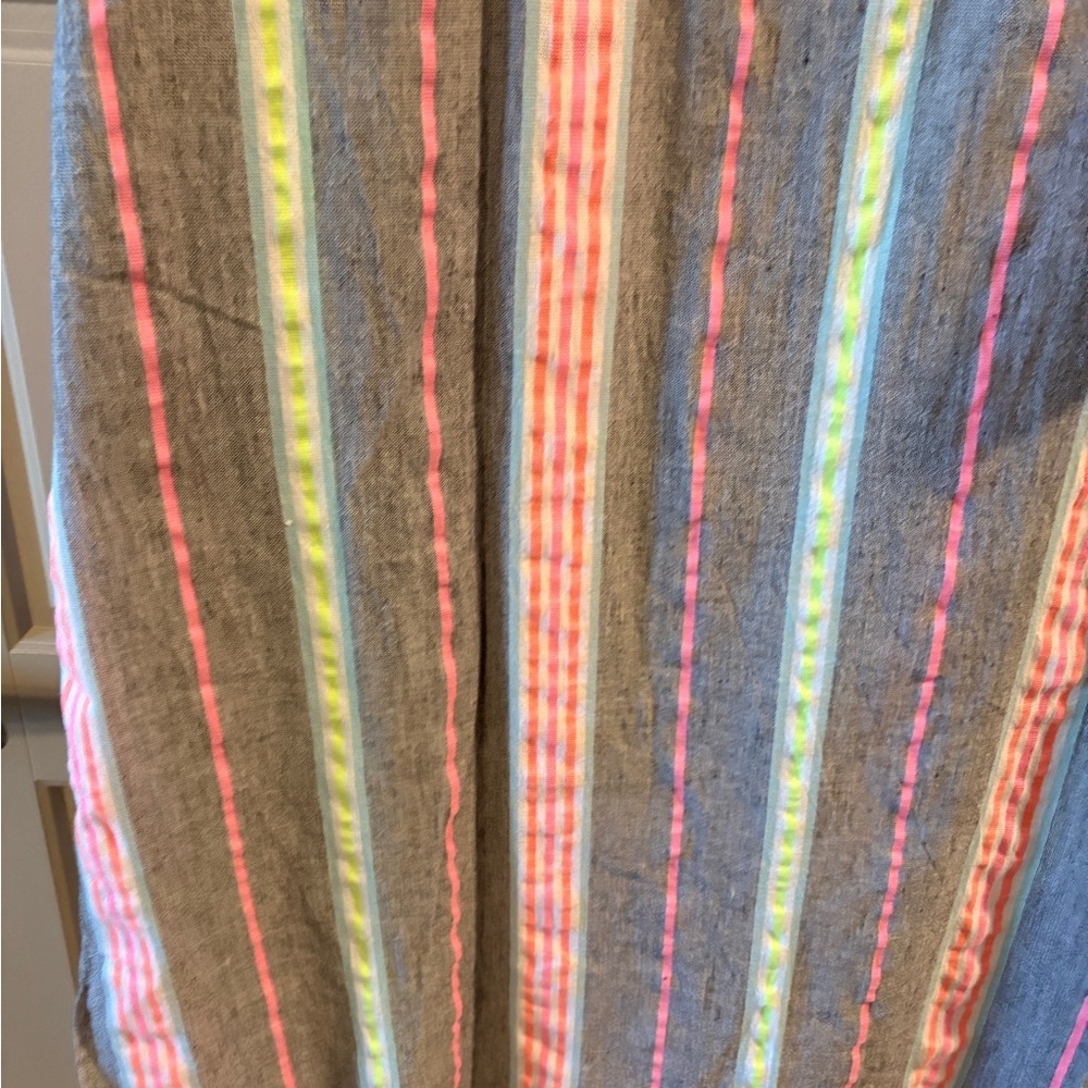 NWT Ulla Popken Womens Striped Kaftan Beach Vacation Cotton Dress Size 20/22 - Picture 14 of 15